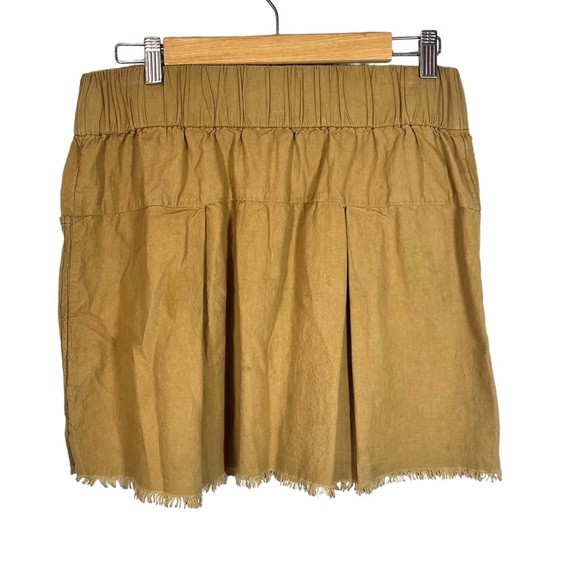Free People Mariposa Camel Mini Skirt Size Small - Picture 6 of 11